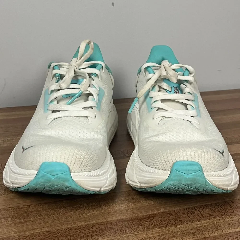 HOKA Arahi 7 Running Shoes Frost/Rose Gold White 1147851 FTRS Women's 9B
